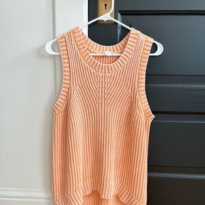 Tribal Jeans Sleeveless Knit Tank in Peach